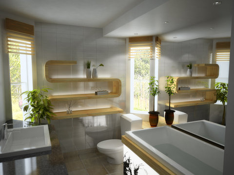 Décoration: Salle de bain, douche italienne.Architecte intérieur