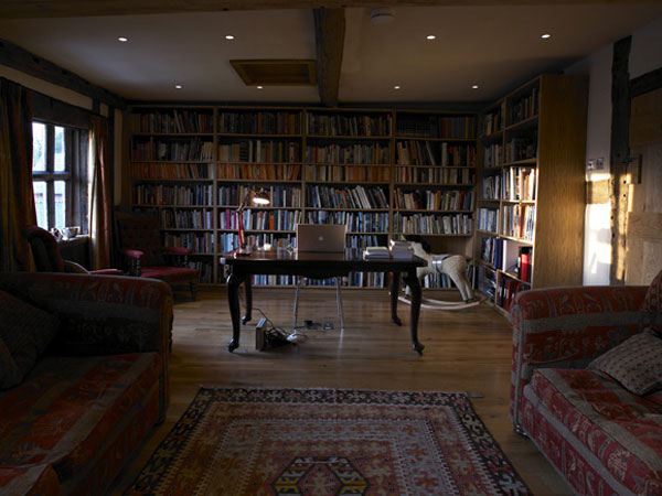 bibliotheque-architecte Vue de la bibliotheque/bureau
