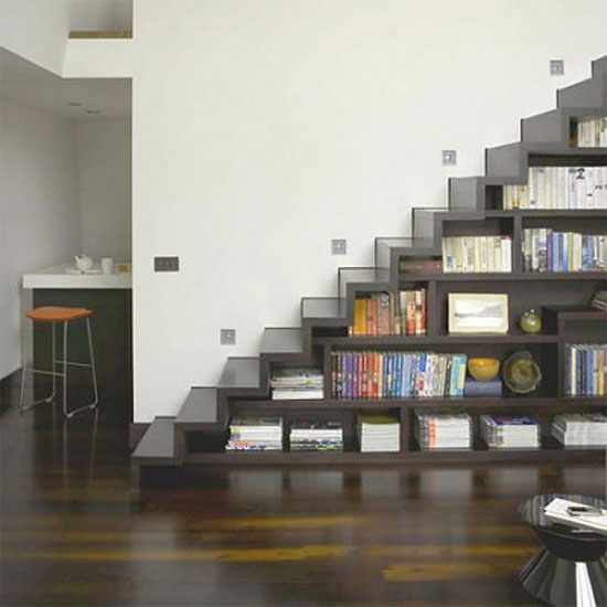 meuble bibliotheque escalier