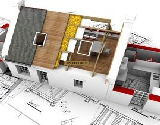 Plan de maison et architecture 3d.